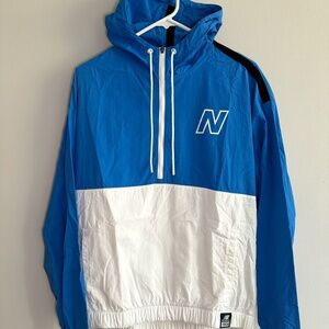 New Balance 90s Windbreaker - Medium (Men's/Unisex) - Blue/White/Black